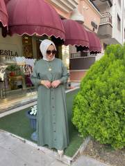 DEFRİNA KAP GÖRÜNÜMLÜ ELBİSE