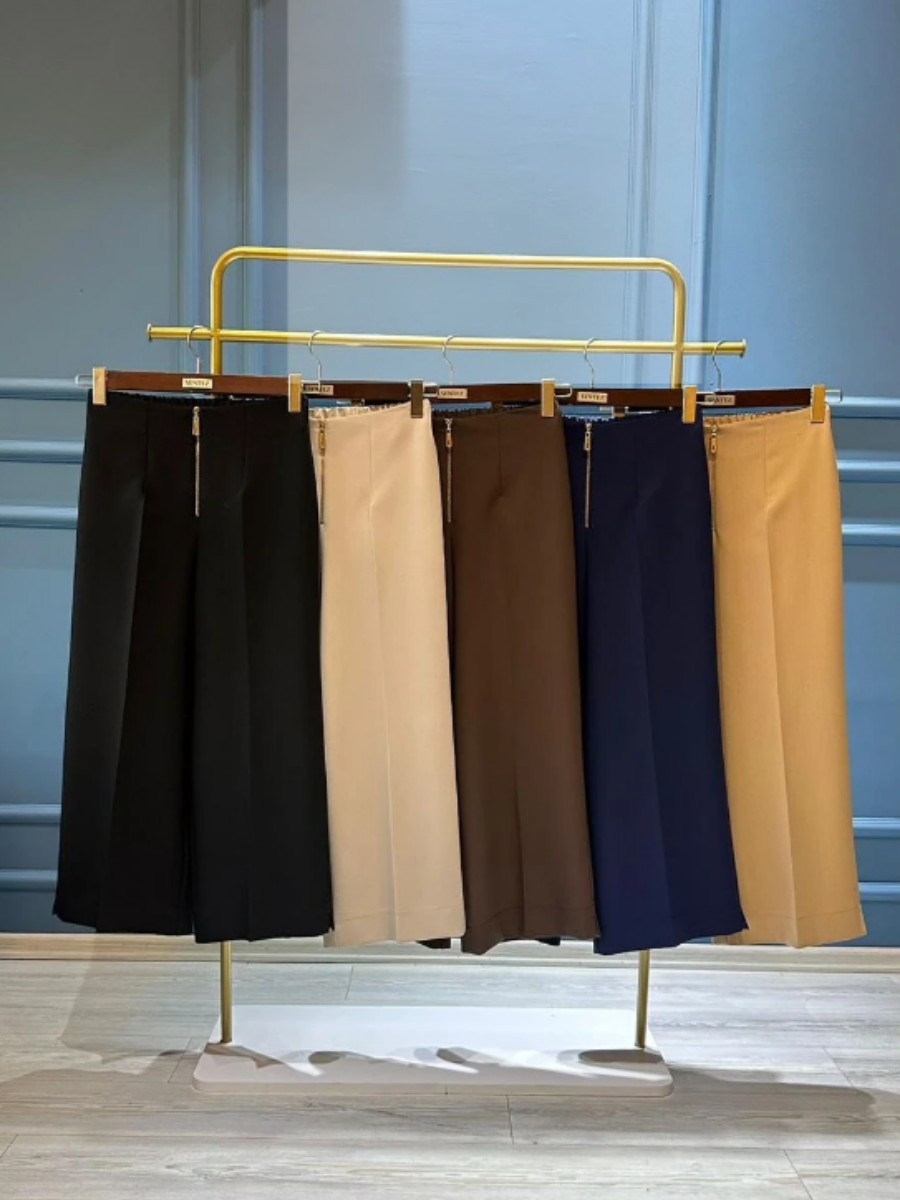 SENTEZ 5565 KISA GENİŞ PAÇA PANTOLON