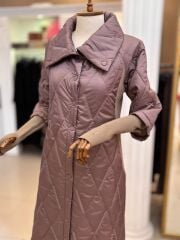 İNVEE RİBANA DETAYLI ŞİŞME MONT- Gül Kurusu