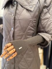 İNVEE RİBANA DETAYLI ŞİŞME MONT- Acı Kahve