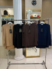 NUSS EVAZE ETEK ÜSTÜ TUNİK-SİYAH