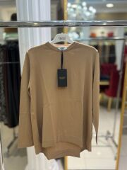 NUSS EVAZE ETEK ÜSTÜ TUNİK - CAMEL