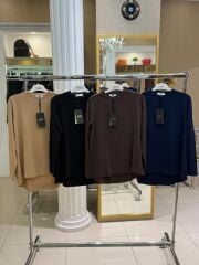 NUSS EVAZE ETEK ÜSTÜ TUNİK - CAMEL