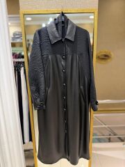 FUAT GÜRŞEN DERİ & KABARTMA DESENLİ TRENÇ KAP