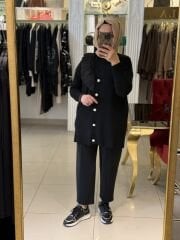 Yaka Detaylı Hırka / Belgin