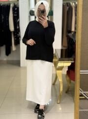 SENTEZ-5461 YANDAN NERVÜRLÜ ETEK-BEYAZ