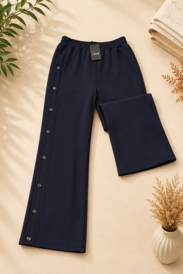 SENTEZ - 5569 TOKYO BAMBU PANTOLON-LACİVERT