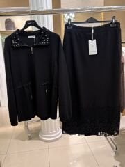 FUAT GÜRŞEN 4658 YAKASI TAŞ / ETEĞİ DANTEL İŞLEME TAKIM