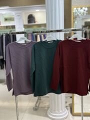 BELGİN PIRILTI DETAY TRİKO BLUZ