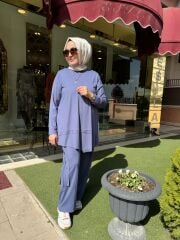DEFRİNA TAŞ DETAYLI MODAL TAKIM