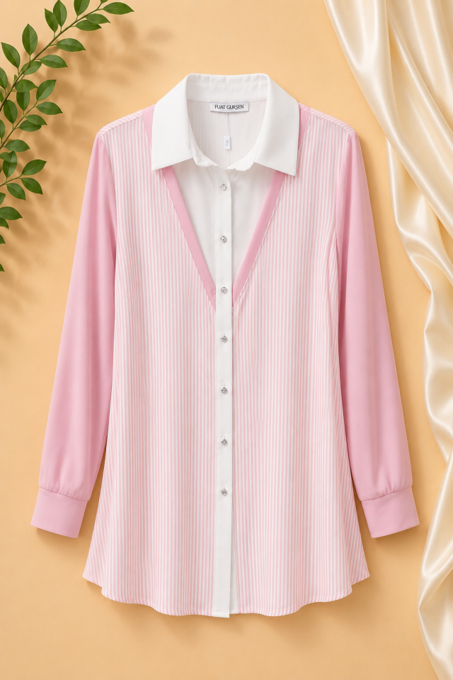 Fuat Gürşen -5380 Tunik -Pembe