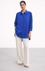 Nuss 3001 Oversize Basic Gömlek- Napoli Blue