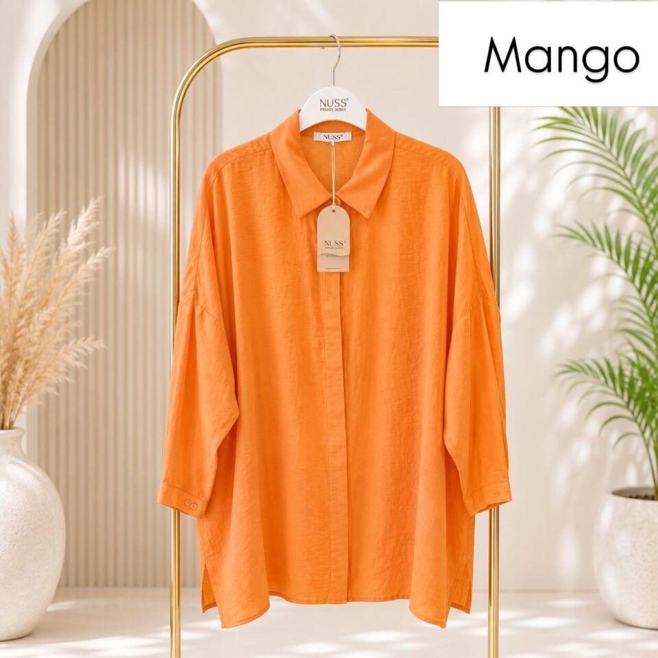 Nuss 3001 Oversize Basic Gömlek- Mango
