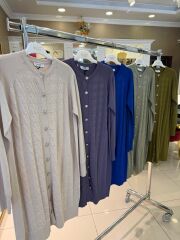 KENDİNDEN DESENLİ MERSERİZE HIRKA/ NUSS