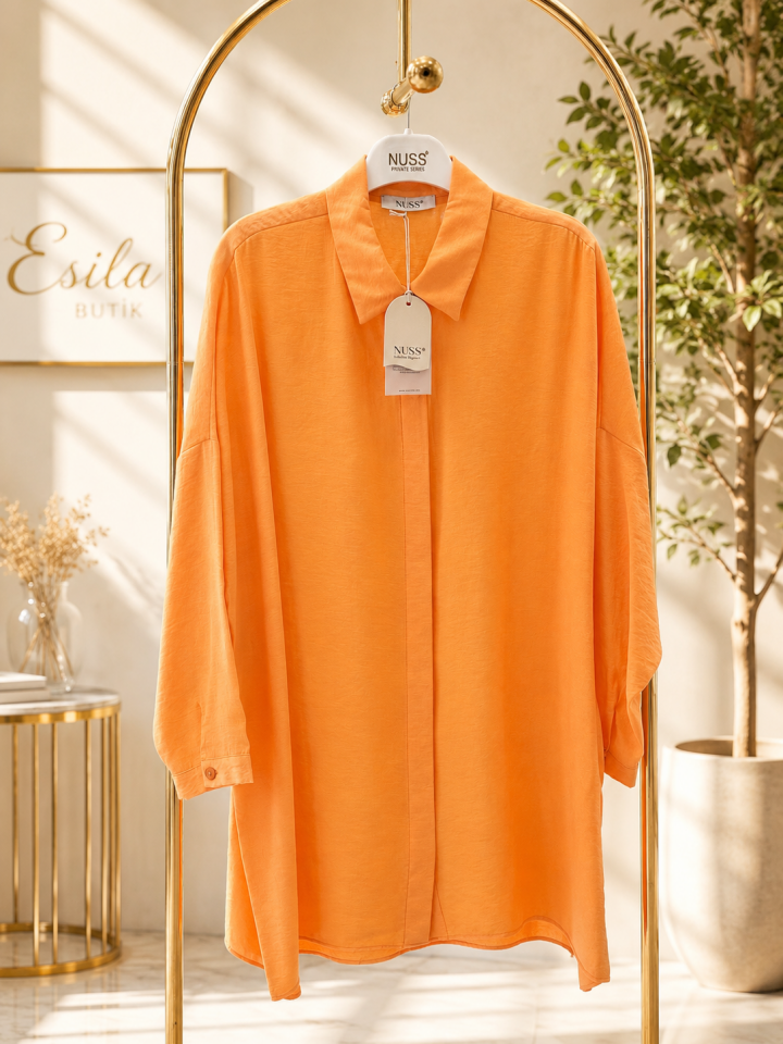 Nuss 3001 Oversize Basic Gömlek- Yeni Mango