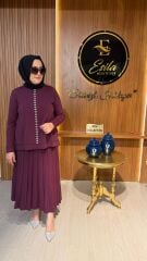 TUNİĞİ TAŞ İŞLEMELİ MERSERİZE TAKIM/ NUSS