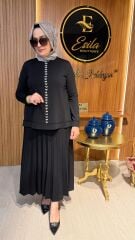 TUNİĞİ TAŞ İŞLEMELİ MERSERİZE TAKIM/ NUSS