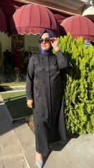 FUAT GÜRŞEN BONCUK  İŞLEMELİ ELBİSE