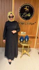 FUAT GÜRŞEN BONCUK  İŞLEMELİ ELBİSE