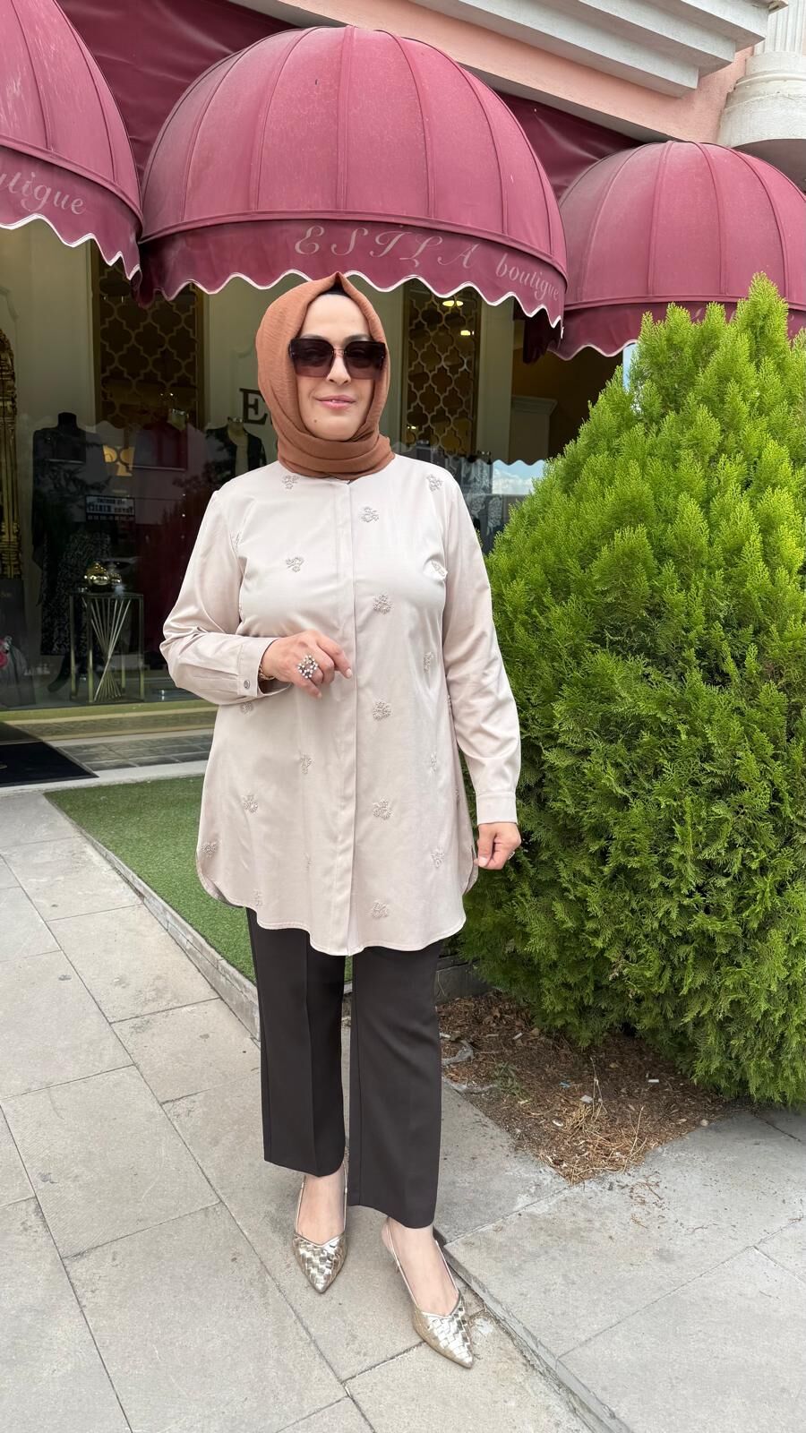 FUAT GÜRŞEN B.BEDEN BONCUK İŞLEMELİ TUNİK