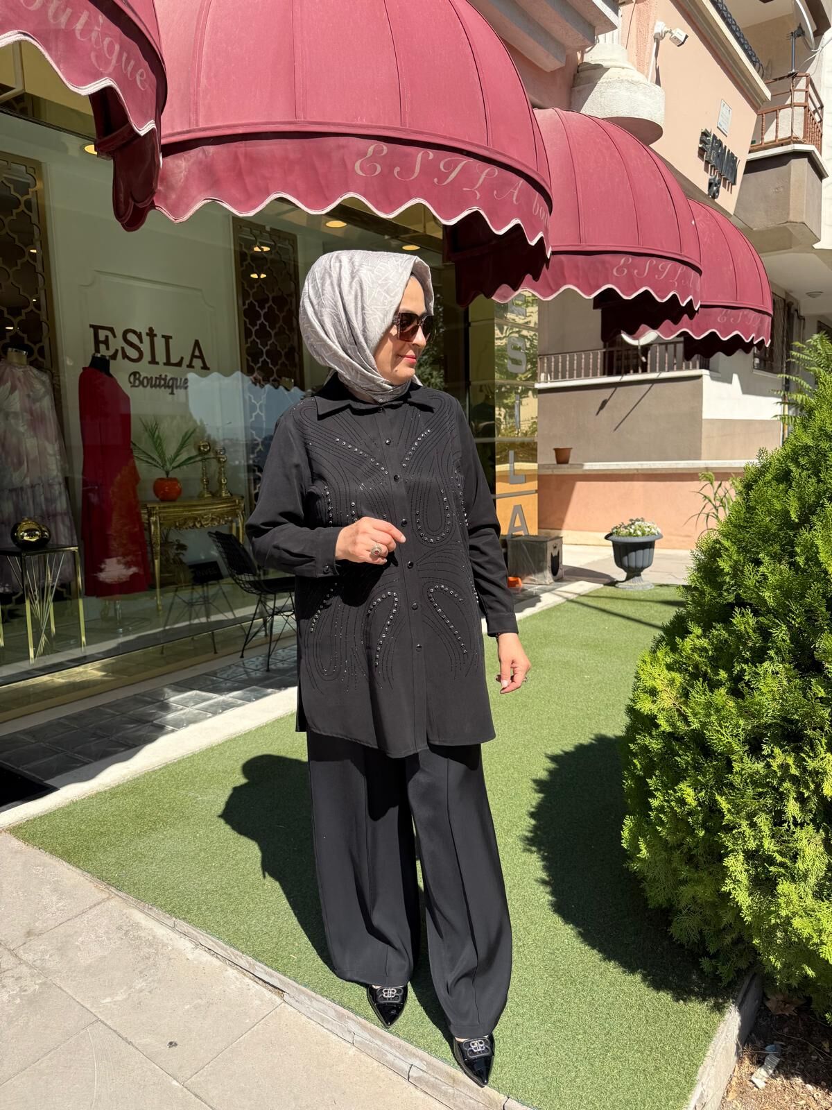 FUAT GÜRŞEN  Büyük B.Taş Baskılı Tunik