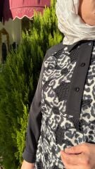 FUAT GÜRŞEN LEOPAR DESEN TUNİK