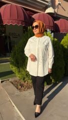 SEÇİL TAŞLI BEYAZ GÖMLEK