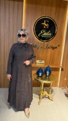 LİSSMORE  ÇİÇEK İŞLEMELİ UZUN ELBİSE