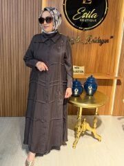 LİSSMORE  ÇİÇEK İŞLEMELİ UZUN ELBİSE