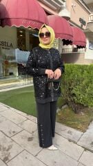 LİSSMORE PUL PAYET DTY. PANTOLONLU TAKIM