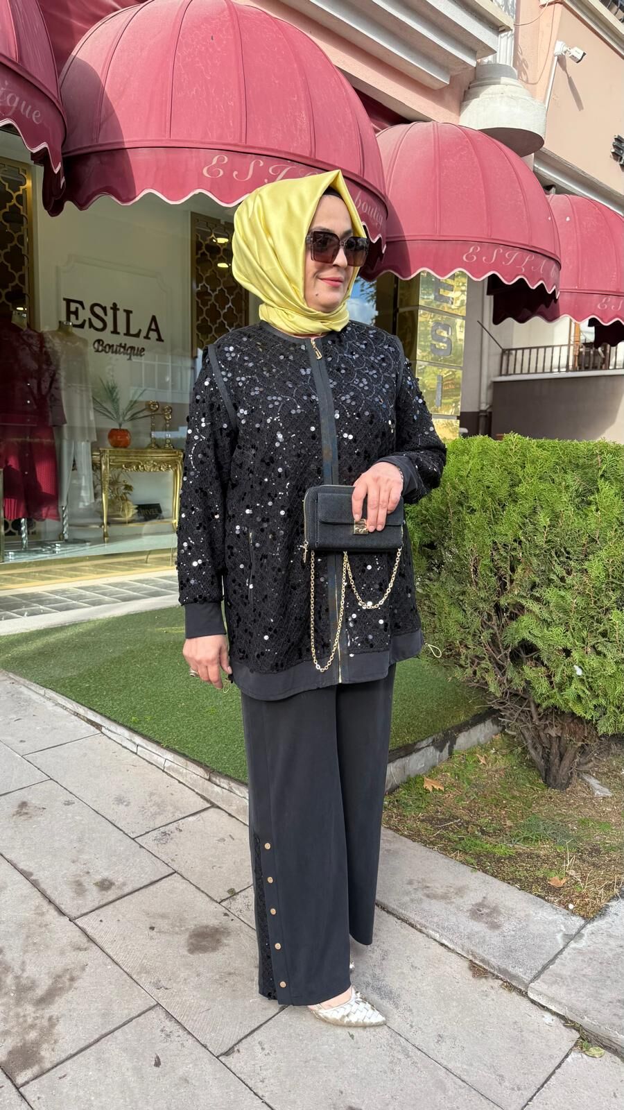 LİSSMORE PUL PAYET DTY. PANTOLONLU TAKIM