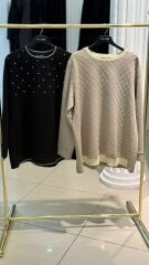 FUAT GÜRŞEN İNCİ DETAY SİMLİ TUNİK