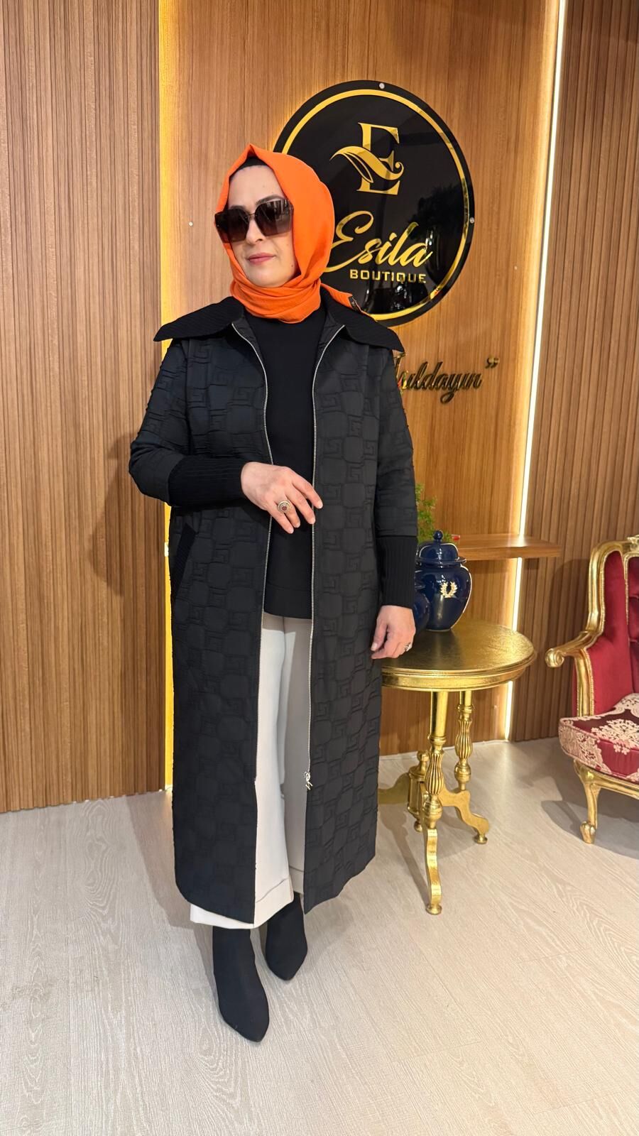 KABARTMA DESEN REGLAN KOL PARDESÜ / NUSS