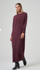 NUSS DESENLİ MERSERİZE ELBİSE