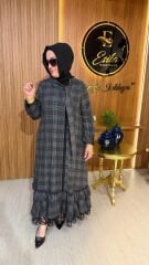 LİSSMORE 6144  ALTI DANTEL DETAY ELBİSE