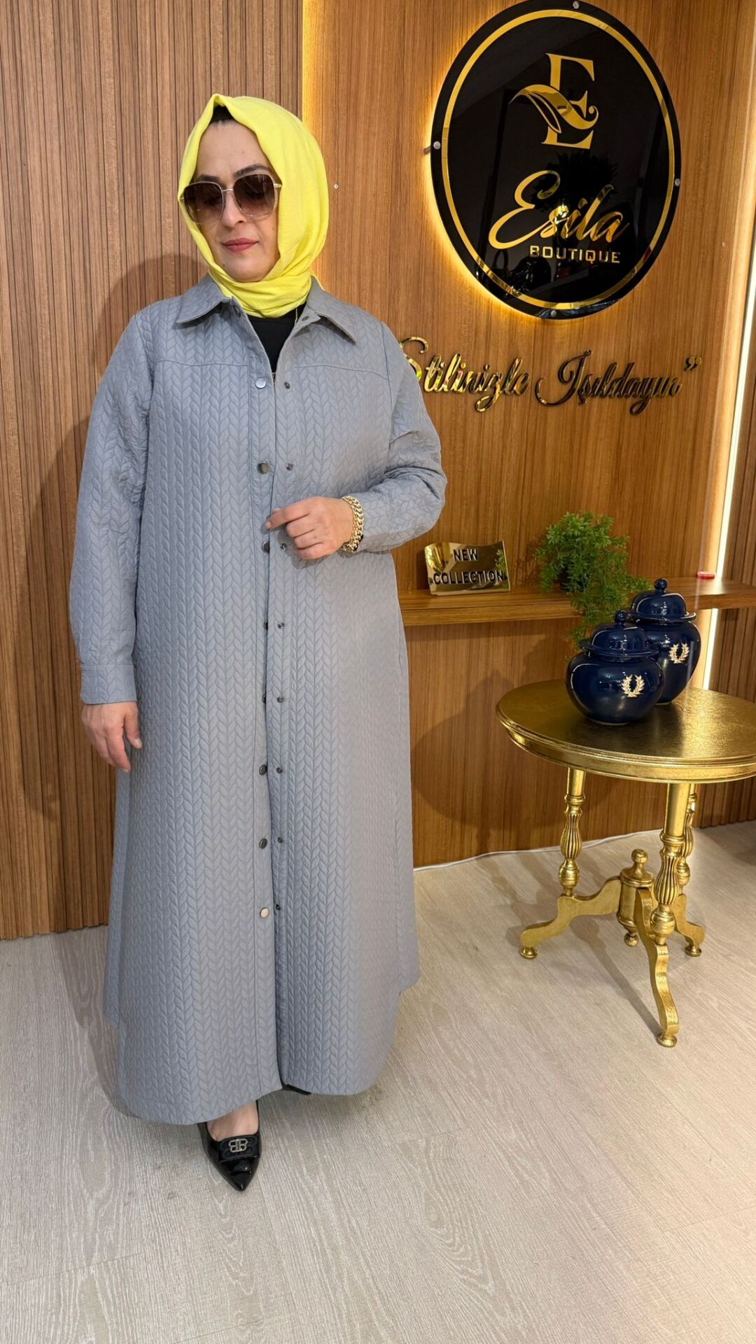 İNVEE 7039 KAPİTONE KAP - GRİ