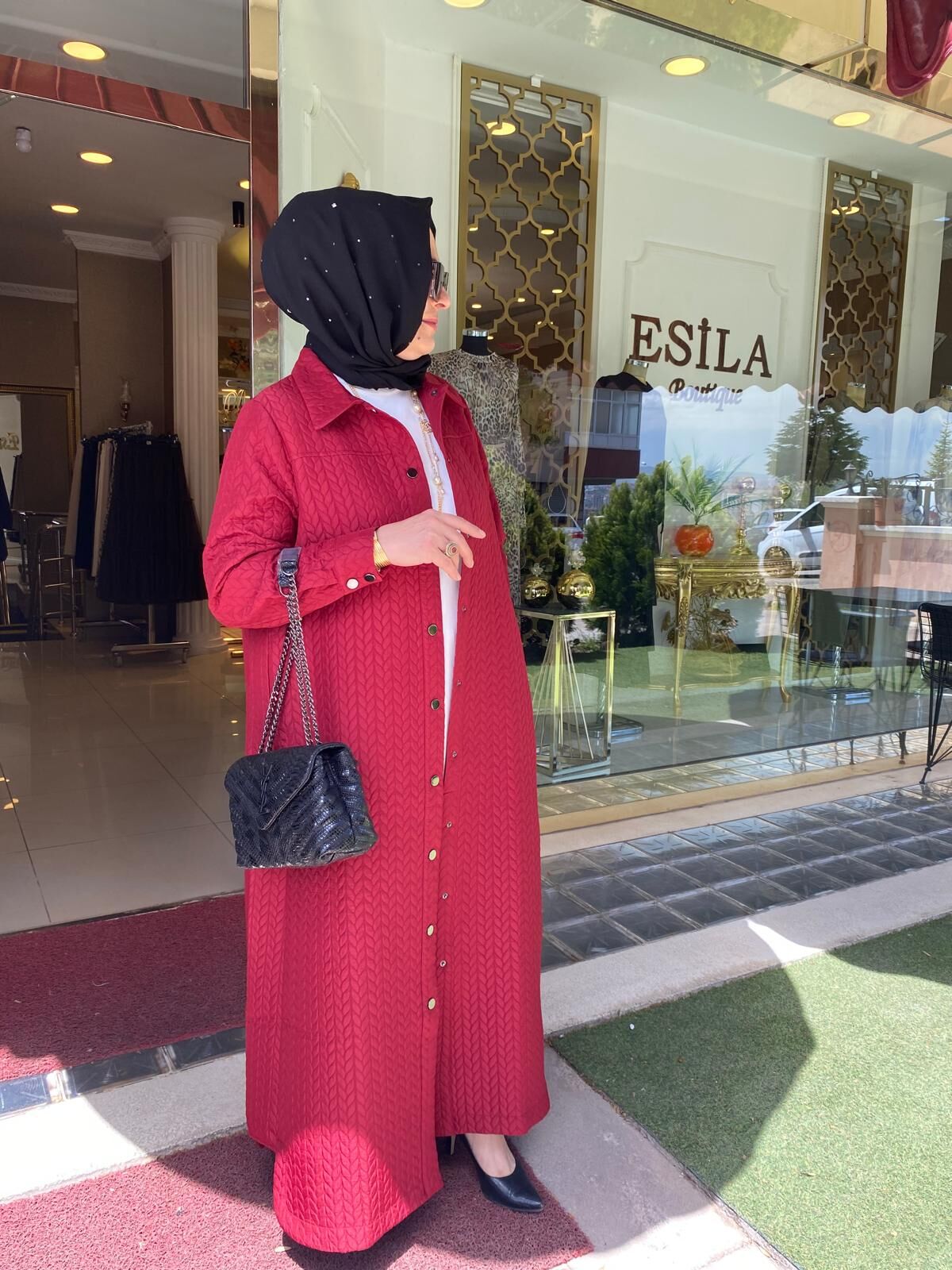 İNVEE 7039 KAPİTONE KAP - BORDO