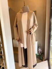 Fuat Gürşen 4646 Geniş Cep Detay Kap - Bej