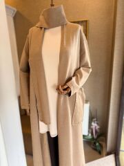 Fuat Gürşen 4646 Geniş Cep Detay Kap - Bej