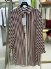 Fuat Gürşen 5316 Çizgisi Zincir İşlemeli Tunik - Bordo