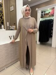 Fuat Gürşen 4710 Örgüsü Payet Detay İkili Takım - Bej